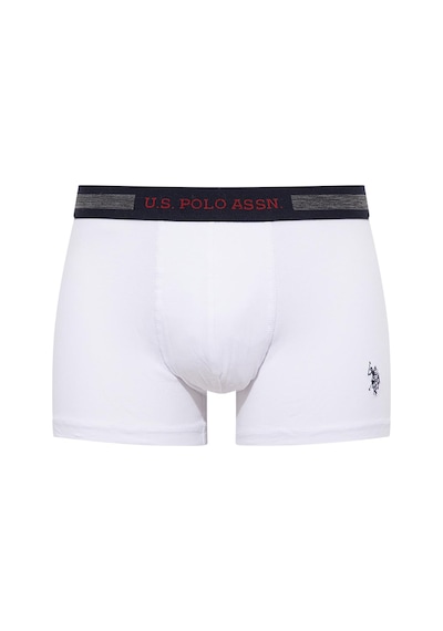 U.S. Polo Assn. - Erkek Lacivert - Beyaz - Gri Melanj 3 Lü Boxer 90004