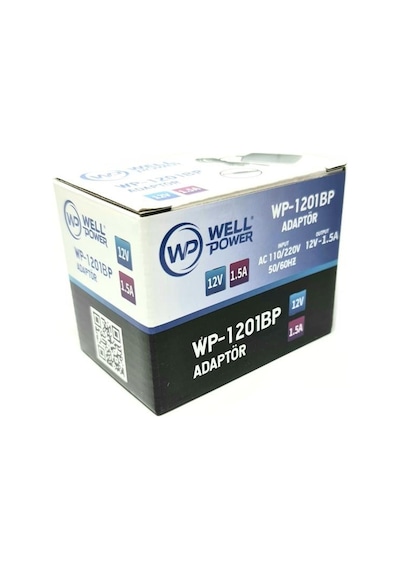 Wellpower Dc 12Volt 1.5Amper Adaptör 5.5X2.5Mm Jak Fişli