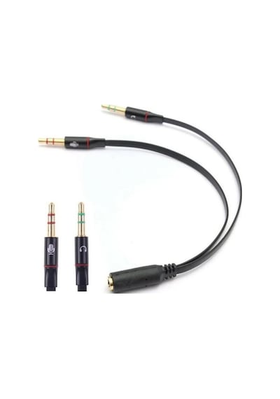 Kulaklık ve Mikrofon Ayırıcı.Stereo Aux Kulaklık Çoklayıcıkablolu