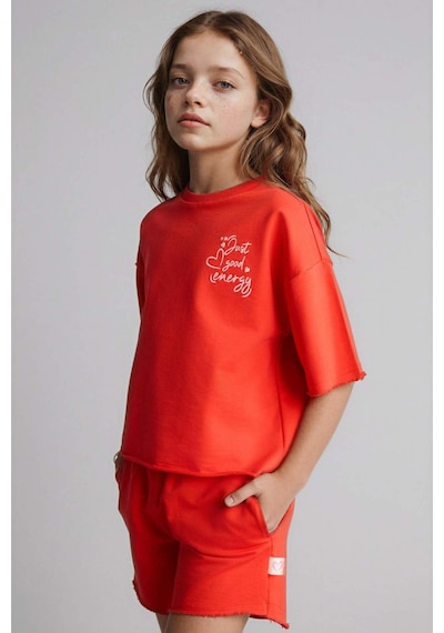 Defacto Sweatshirt Kumaşı 2li Takım Kız Çocuk H5745a826smrd44 Kırmızı-rd44 Defacto Sweatshirt Kumaşı 2li Takım Kız Çocuk H5745a826smrd44 Kırmızı-rd44