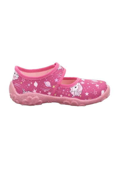 Superfit Bonny Kız Çocuk Ev Kreş Ayakkabısı Unicorn Desenli - Pembe 800283-5550