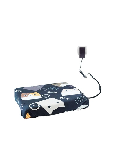 Kedi Minderi Isıtmalı Model 45x45cm 16v Adaptörlü Su Geçirmez