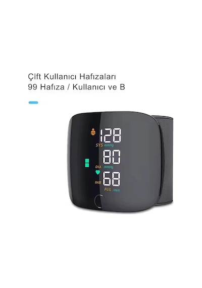 Akıllı Dijital Sesli Türkçe Konuşan Koldan Tam Otomatik Hassas Tansiyon Nabız Ölçme Aleti Lcd Ekran