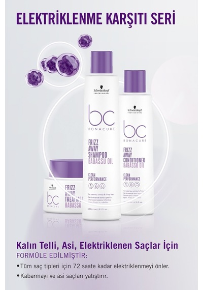 Schwarzkopf Bc Clean Elektriklenme Karşıtı Kür 200 ML