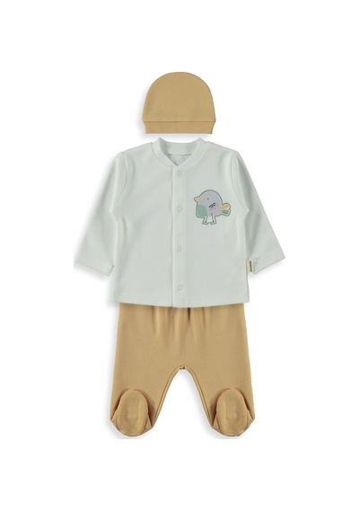 Bebbek Cute Parrot Zıbın Setleri - Kahve
