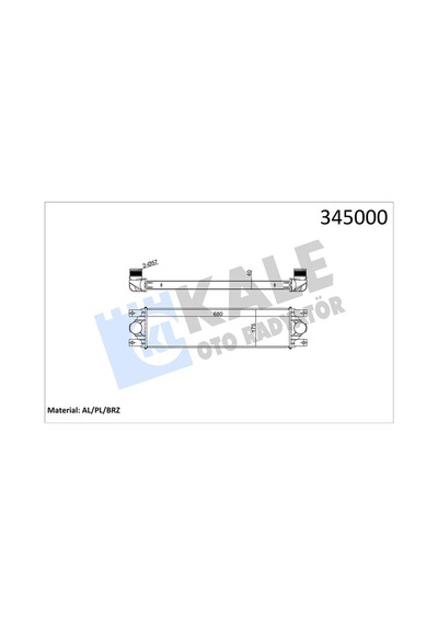 Turbo Radyatörü Kale 345000 Renault Master Iı Oem 7701043695