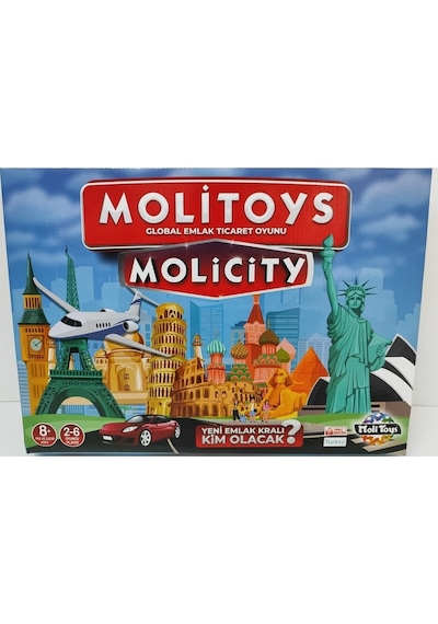 Emlak Ticaret Oyunu Molipoly Molicity Monopoly Monopoli Metropol Mega City Aile Oyunu