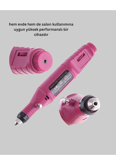 Hubrendy Tekno Profesyonel Tırnak Manikür Aleti Şarjlı, Ayarlanabilir Hız, Düşük Titreşim Ve Sessi