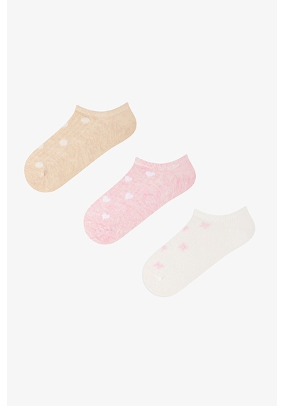 Penti Pinky Bowtie 3lü Sneaker Çorabı Çok Renkli