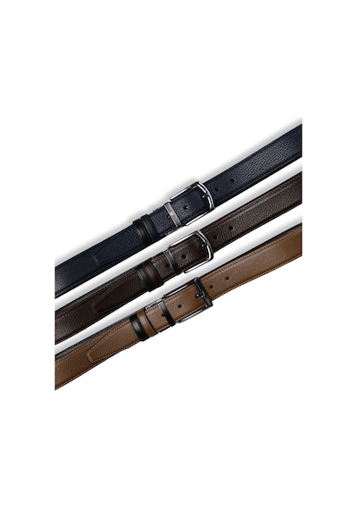 Mft Leather Hakiki Deri Erkek Kemer Çift Taraflı, 3,5cm, Siyah-fındık 2367 Siyah - Fındık