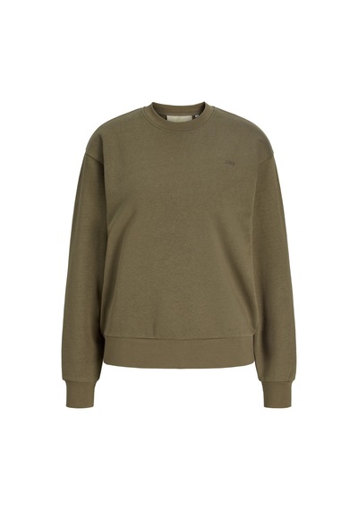 Jack & Jones Kadin Gögüs Logolu Sweatshirt - Abbie - 12223962 Beech