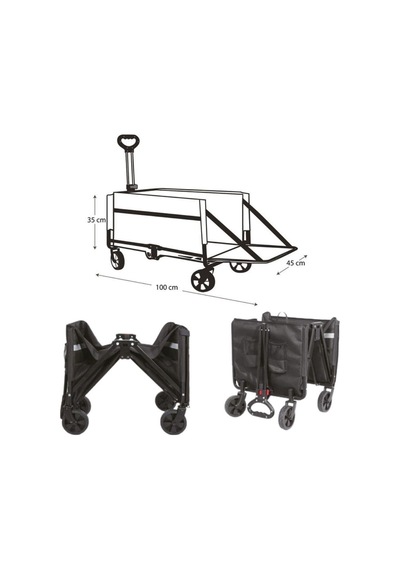 Freecamp Katlanır & Taşınabilir Plaj - Kamp Arabası 120 Litre-1158