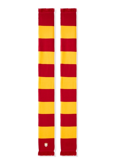 Gsstore Galatasaray 5 Yıldızlı Triko Atkı U252181 Sarı - Kırmızı