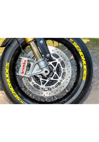 Sendnudes Lastik Yazısı Lastik Stikeri Motorsiklet Lastik Sticker