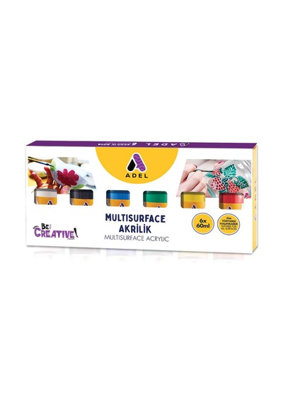 Akrilik Multisurface,klasik,60x6,geniş Yüzeylerde Kullanım Kolaylığı,su Bazlı,karıştırılabilir Çok Renkli