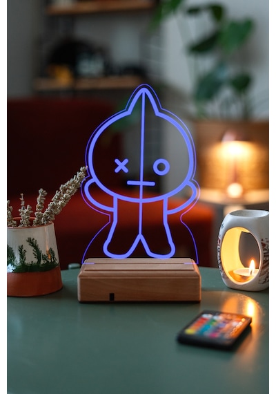 Bt21 Van Bts Army 16 Renk Kumandalı 3d Gece Lambası