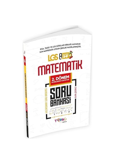 Topaç Yayınları 2026 8.Sınıf LGS Matematik 2.DÖNEM Dijital Çözümlü Soru Bankası