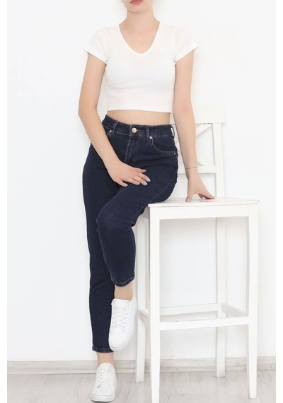 Mokashopin - Boyfriend Kot Pantolon Koyumavi - 11917.1431. 001