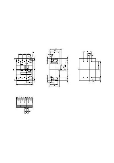 SIEMENS 3VA1463-4EF42-0AA0 Kompakt Şalter 440-630A 4Kutup