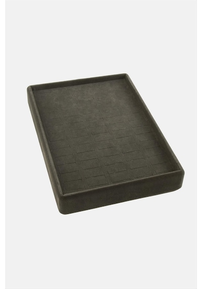 Dikey - 765 - Anfora Kumaş Batırmalı Yüzük Tablası - Concepta - 17x23 Füme