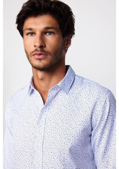 Tudors Slim Fit Dar Kesim Desenli Pamuklu Kolay Ütülenebilir Beyaz Erkek Gömlek-29561-beyaz Beyaz Tudors Slim Fit Dar Kesim Desenli Pamuklu Kolay Ütülenebilir Beyaz Erkek Gömlek-29561-beyaz Beyaz