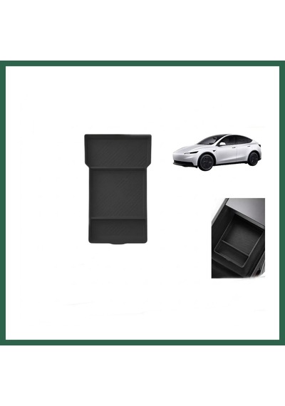 Vıntessy Tesla Model Y Juniper 2025+ Uyumlu Orta Konsol Düzenleyici Raf Saklama Kutusu Siyah Bzs01