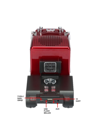 Klasik Görünümlü Nostaljik Kamyon Bluetooth Hoparlör Fm Radyo Speaker