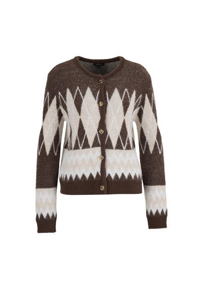 Fabrika Kahverengi-bej Kadın Slim Fit Hırka F6wl-hrk0138 Çok Renkli
