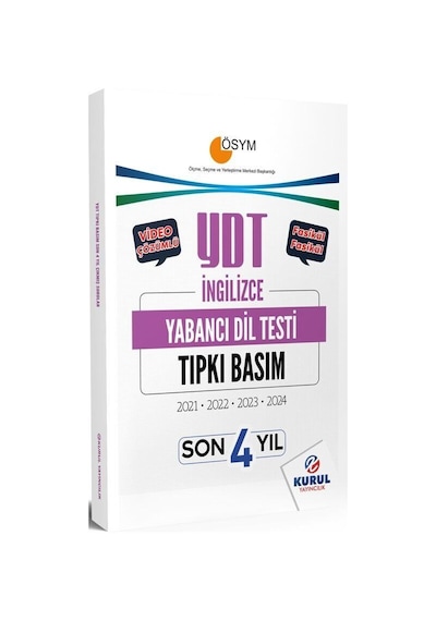 Ydt İngilizce Son 4 Yıl Tıpkı Basım