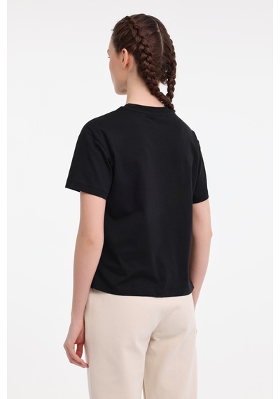 Kinetix Wl Unı 11kt70 5fx Siyah Kadın Kısa Kol T-shirt SIYAH