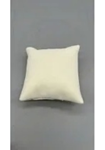 Yerli Üretim Süet Kumaş Krem Renk 5 Adet 8/8 Cm Takı Yastığı Çok Renkli