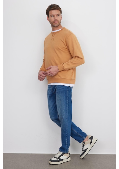 Tudors Unisex Relax Fit Rahat Kesim %100 Pamuk 3 İplik Basic Camel Bisiklet Yaka Sweatshirt-35146 Camel Tudors Unisex Relax Fit Rahat Kesim %100 Pamuk 3 İplik Basic Camel Bisiklet Yaka Sweatshirt-35146 Camel