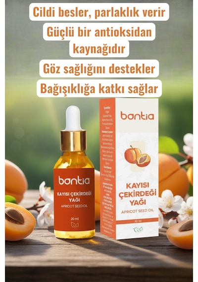 Kayısı Çekirdeği Yağı 2x20 Ml Saf Cilt Bakımı, Nemlendirici 40 ML