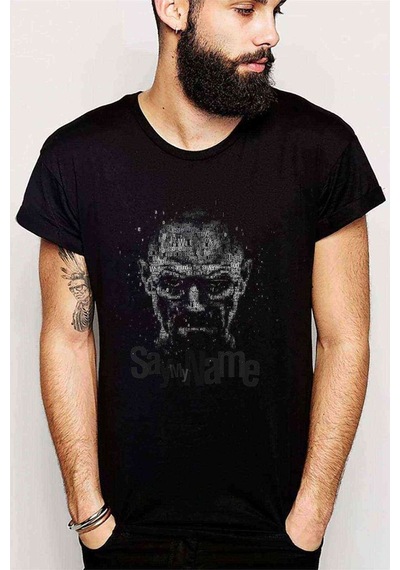 Brekingbad Say My Name Baskılı Siyah Erkek Tshirt