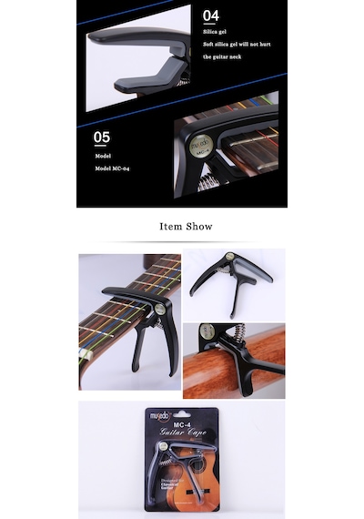Musedo Mc-4 Gitar Kapo - Bağlama Kapo - Saz Kelepçe