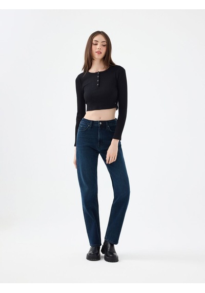 LOFT Fitted Kadın Tshirt U.kol Lf2040790 Q1.v1 Siyah