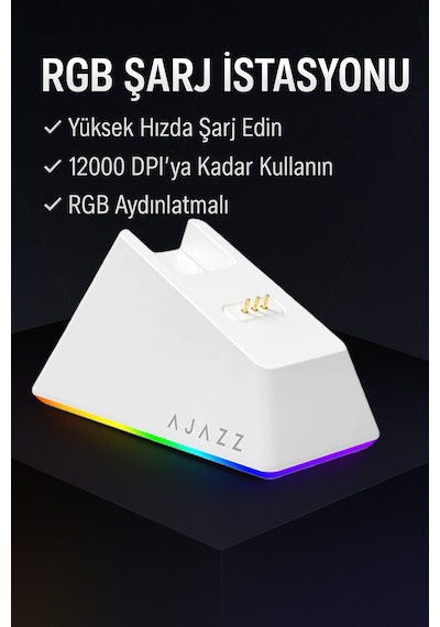 Aj139 V2 Mc 24.000 Dpı Paw3311 Ultra Hafif 3 Modlu Oyuncu Mouse - 500mah Batarya Diğer