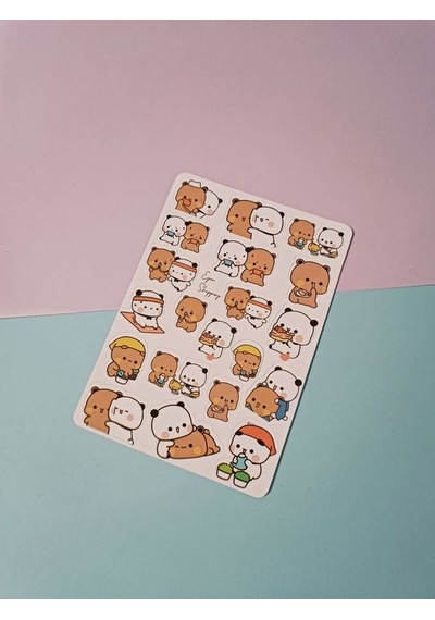 Kawaii Ayıcık Etiket Sticker