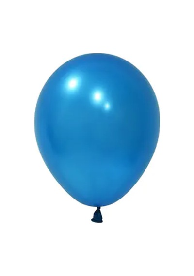 20 Adet 5 İnç 13 Cm Metalik Mavi Balon Doğum Günü Süsleme MAVİ