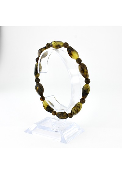 Kehribar Bileklik Özel Tasarım Ambergold Blk23-38 Çok Renkli