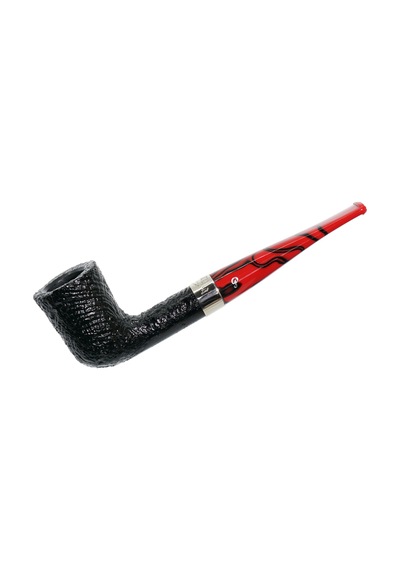Peterson Dracula Sandblasted 120 9mm. Filtreli Akrilik Saplı Pipo 206002