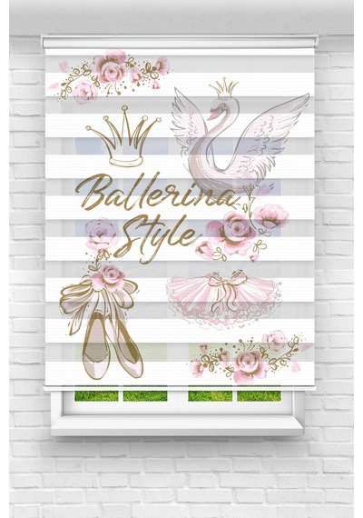 Perdeoutlet38 Baskılı Renkli Ballerina Dijital Baskılı Zebra Perde-cocuk Odası-stor Perde Çok Renkli Perdeoutlet38 Baskılı Renkli Ballerina Dijital Baskılı Zebra Perde-cocuk Odası-stor Perde Çok Renkli