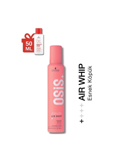 Air Whip Hacim Ve Tutuş Sağlayan Esnek Köpük 200ml + Bonacure Acil Kurtarma Kremi 30ml