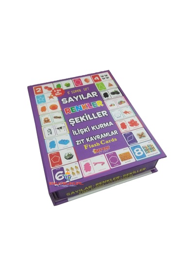 Sayılar Renkler Şekiller 5 Süper Eğitici Zeka Kartları Diytoy