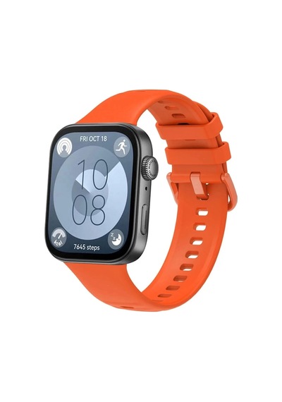 Huawei Watch Fit 3 Klasik Kordon - Turuncu Çok Renkli