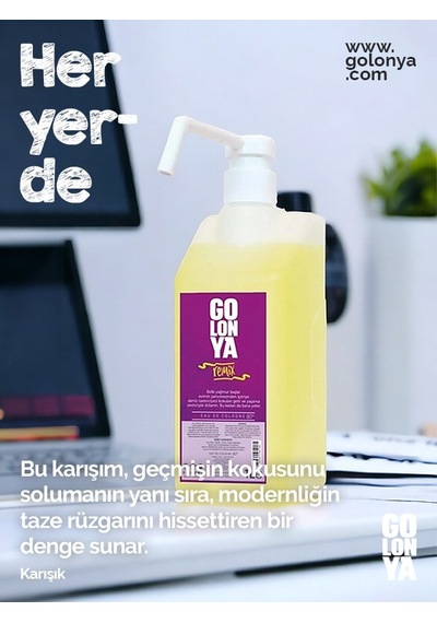 Golonya Karışım Kokulu Sprey Başlıklı Kolonya 1 L