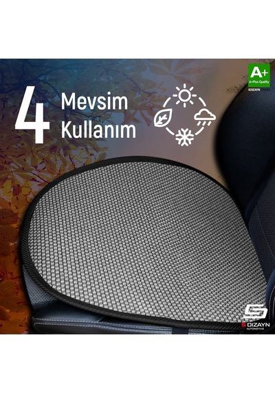 S-dizayn Oto Koltuk Koruyucu Alt Minder Füme Universal 2+1 Parça Ön Arka A+ Kalite