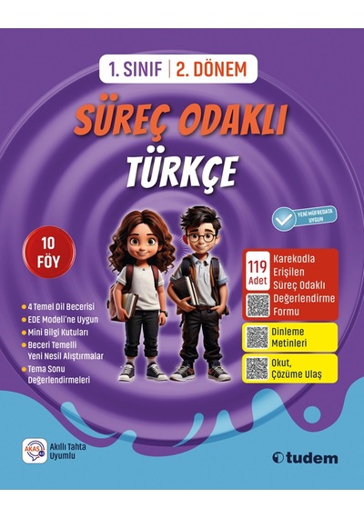 Tudem 2026 1. Sınıf 2. Dönem Türkçe Süreç Odaklı