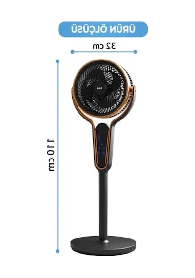 Venturi Kumandalı Ayaklı Vantilatör, 50w Güç, 3 Kademe Hız Ayarı