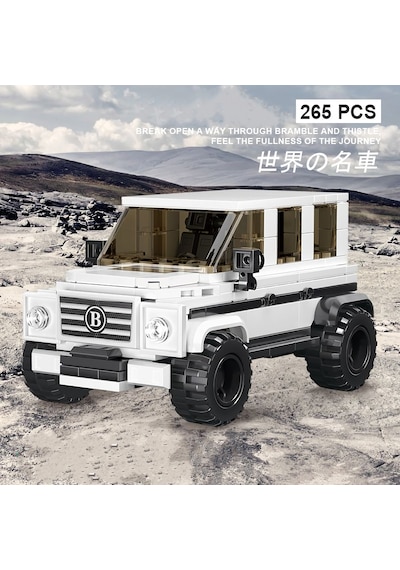 Teknik Mercedes G63 Brabus Arabası Mercedes G Kasa Araba Yapı Blok Oyuncak Araba-265 Parça